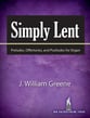 Simply Lent Organ sheet music cover